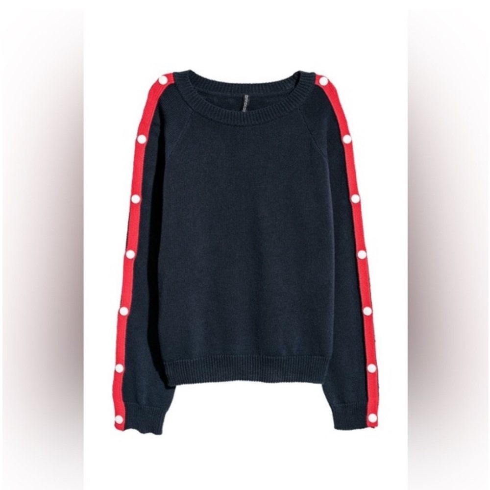 H&M Sweater with Snap Fastener Buttons S